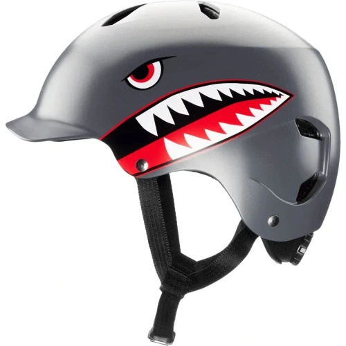 BERN Bandito | juniorski kask rowerowy | MULTISPORT JUNIOR | ALL SEASON / BIKE & SNOW | satin grey flying tiger