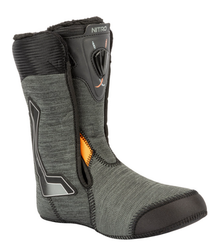 NITRO Step On ® + Cave TLS 2026: women's snowboard bindings + boots | HEAT Modlable | BOA ® | The Ultimate Fit & Convenient Interface | white & white