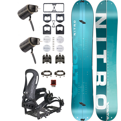 WOMEN SET 2026: NITRO Volta 146cm & Peak by KOHLA + SPARK R&D Arc ST XS/S | splitboard & skins + bindings & pucks