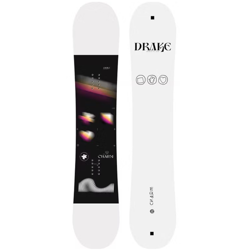 WOMEN'S SET: DRAKE Charm + NITRO Talent WHITE | snowboard + bindings