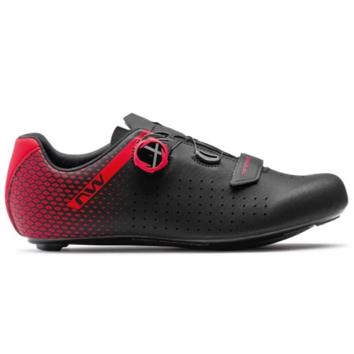 NORTHWAVE Core PLUS 2 | buty rowerowe szosowe | NRG CARBON | black / red