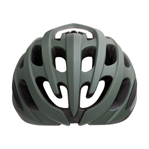 LAZER Blade+ | road cycling helmet | matte dark green / fluo yellow