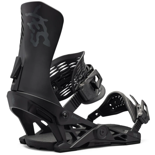 YES x NOW x LOBSTER Drive snowboard bindings 2025 | SkateTech ® | black