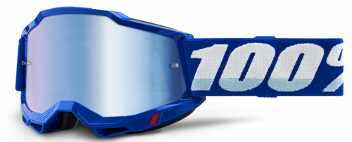 100% The Accuri 2 Goggles BLUE | bike MTB / ENDURO / MX | MIRROR BLUE + CLEAR lens | OUTLET