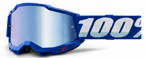 100% The Accuri 2 Goggle BLUE | gogle rowerowe MTB / ENDURO / MX | MIRROR BLUE + CLEAR lens