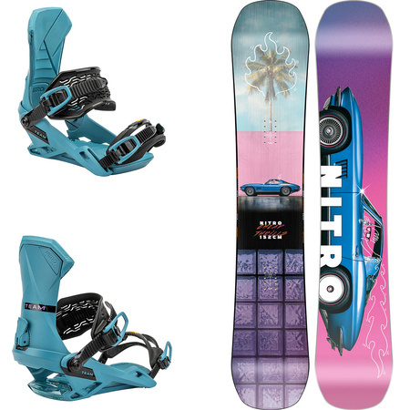 SET NITRO 2025: Cheap Thrills + Team turquoise | snowboard + bindings