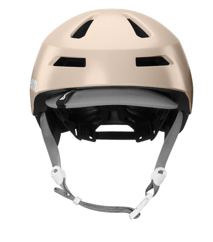 BERN Brentwood 2.0 | bike helmet | ZIP MOLD+ ® | URBAN / GRAVEL / E-BIKE | satin rose gold w/ visor