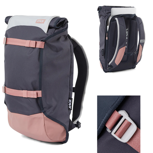 AEVOR Trip Pack CHILLED ROSE 26-33l | bike / city / trip bikepack | WATERPROOF 13K | LAPTOP 15" | 800g