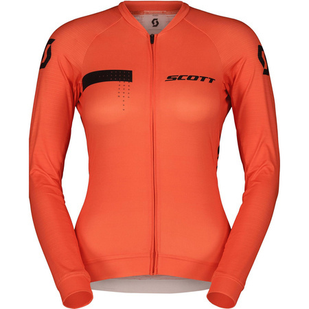 SCOTT RC Pro LS Women's Jersey | damska koszulka rowerowa | astro red / black