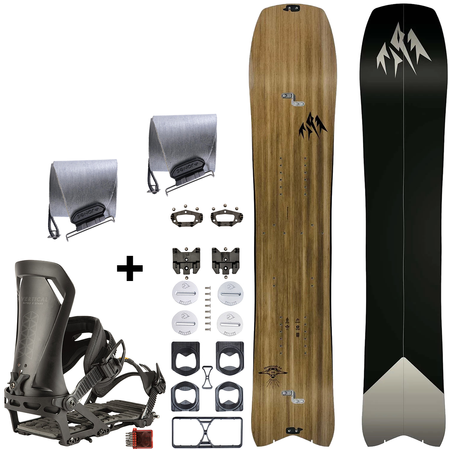 SET 2025: JONES Hovercraft 3D 2.0 & POMOCA Pre-Cut Nomad + NITRO Vertical ST & pucks x SPARK R&D | splitboard & skins + bindings & pucks |THE EVOLVED BACKCOUNTRY RACER!