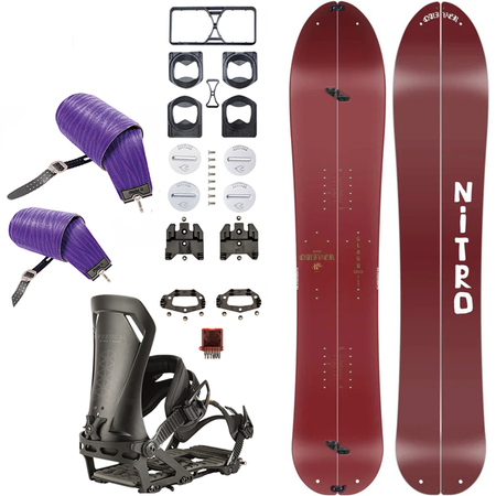 SET NITRO 2025: Slash 3D & Vertical by KOHLA + Vertical ST x SPARK | splitboard & skins + bindings & pucks | 162cm