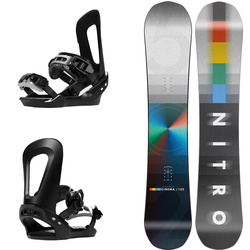 SET: NITRO Cinema GULLWING 2025 + BATALEON E-stroyer BLACK / white | snowboard + bindings