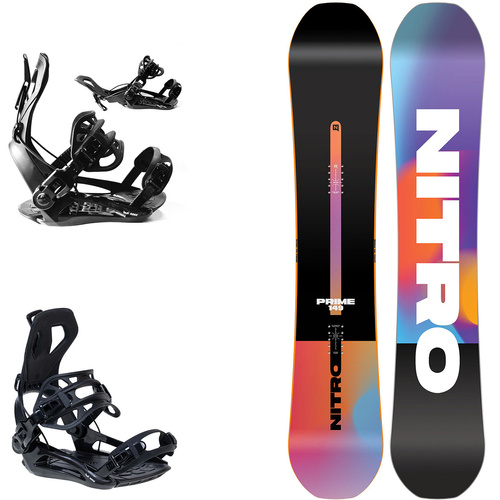 SET 2025: NITRO Prime Chroma CAM-OUT + RAGE / SP FT360 FASTEC | snowboard + bindings