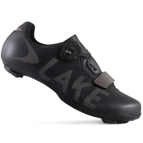 LAKE CXZ176 | road cycling shoes / autumn-winter | -3°C | BOA ® | CLARINO ® | black / gray
