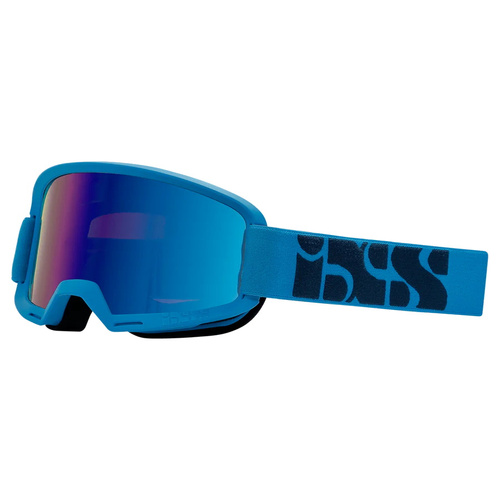 IXS Hack RACING BLUE | bike goggles | Cobalt MIRROR Lens / LT 21%