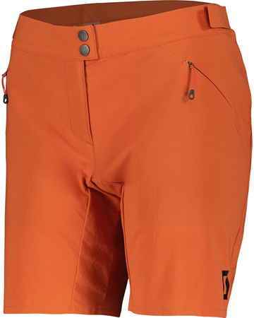 SCOTT Shorts W's Endurance ls/fit w/pad | damskie szorty / spodenki rowerowe | + wewnętrzne spodenki z wkładką | MTB / ENDURO / GRAVEL | braze orange