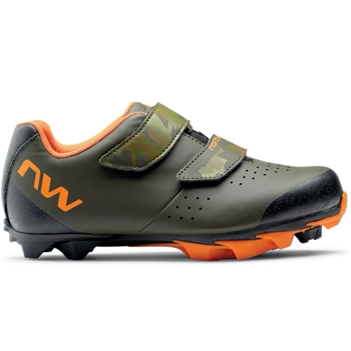 NORTHWAVE Origin Junior | bike shoes | MTB | SPD | forest green / orange