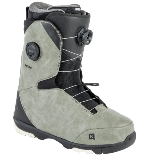 NITRO Club BOA Dual 2024 | snowboard boots | 2 x BOA | grey / black | Redesigned For Comfort and Ease!