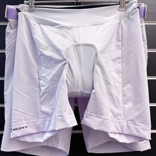 SCOTT Shorts W's Endurance ls/fit w/pad | damskie szorty / spodenki rowerowe | + wewnętrzne spodenki z wkładką | MTB / ENDURO / GRAVEL | misty purple