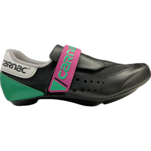 CARNAC Synchro UPS | road cycling shoes | VINTAGE / RETRO / CULT | black / green