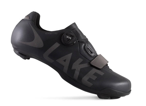 LAKE CXZ176 | road cycling shoes / autumn-winter | -3°C | BOA ® | CLARINO ® | black / gray
