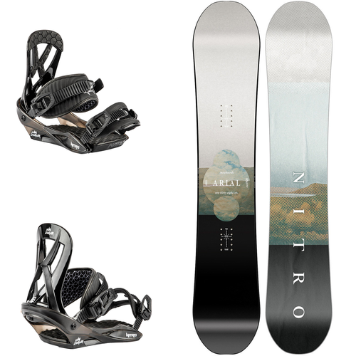JUNIOR NITRO SET: Arial + Charger Mini | junior snowboard + bindings