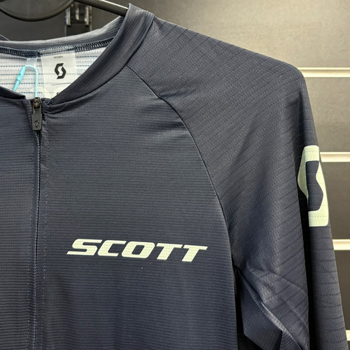 SCOTT RC Pro Long Sleeve Women's Jersey | damska koszulka rowerowa | dark blue / fresh green