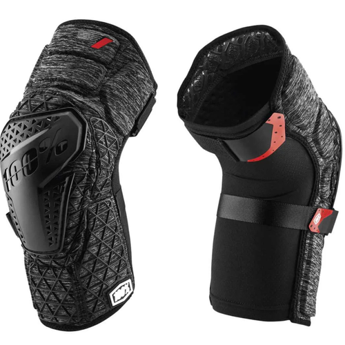 100% Surpass Knee Guards | grey heather / black
