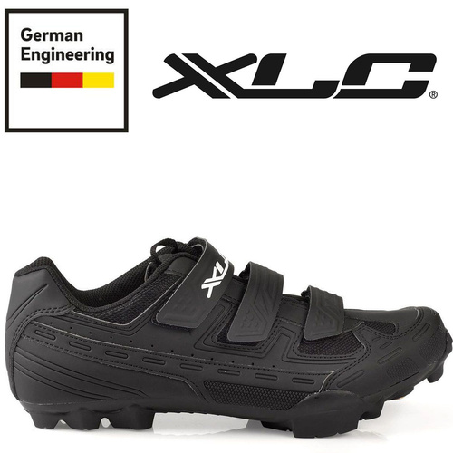 XLC Tiger + SHIMANO SM-SH56 | bike shoes + cleats | SPD | MTB / GRAVEL / CROSS / SPINNING / INDOOR CYCLING | matt black