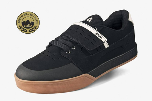 AFTON Vectal | buty rowerowe | SPD | INTACT | VELCRO | MTB / ENDURO / DH | black / gum