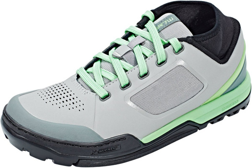 SHIMANO GR7 | women's bike shoes | MTB / ENDURO / DH | FLAT | gray / mint