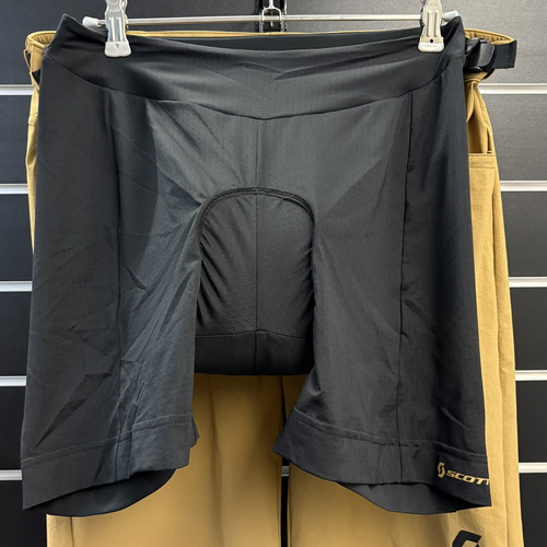 SCOTT Shorts W's Trail Flow w/pad | damskie szorty / spodenki rowerowe | + wewnętrzne spodenki z wkładką | MTB / ENDURO | silt beige