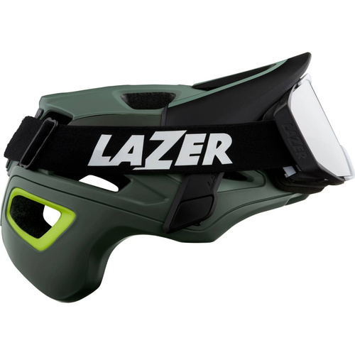 LAZER Jackal MIPS ® | kask rowerowy | MTB / ENDURO | matte dark green / flash yellow | OUTLET