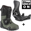 NITRO Step On ® + Venture TLS 2026: wiązania + buty snowboardowe | HEAT Modlable | BOA ® | Introducing the New All-Terrain Convenience Fit | shadow / black & black
