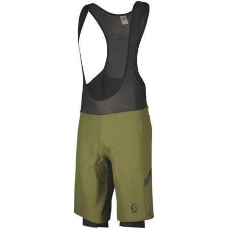 SCOTT Gravel Hybrid +++ Men's Shorts |  spodenki rowerowe | 2 in 1 | fir green / black