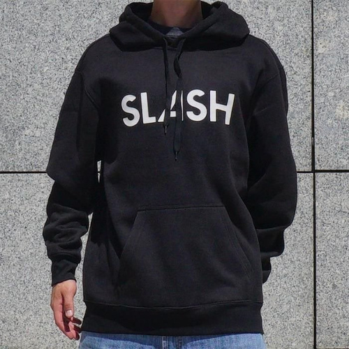 SLASH Snowboards by GIGI Hoody Logo | bluza z kapturem | black