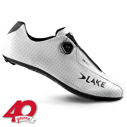 LAKE CX301 | road cycling shoes | 186g! | CARBON | BOA ® | CLARINO ® | white