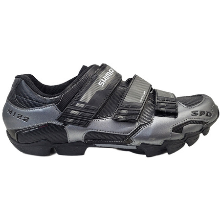 SHIMANO SH-M122N | bike shoes | MTB | SPD | metalic gray / black