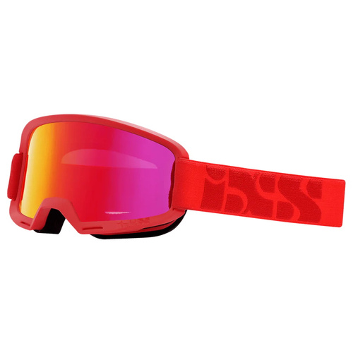 IXS Hack RACING RED | bike goggles | Crimson MIRROR Lens / LT 21%