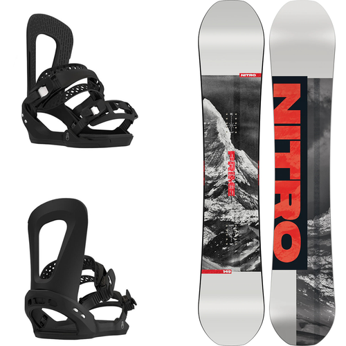 SET: NITRO Prime RAW 2026 + BATALEON E-stroyer BLACK | snowboard + bindings