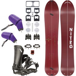 ZESTAW NITRO 2025: Slash 3D & Vertical by KOHLA + Vertical ST & IBEX x SPARK | splitboard & foki + wiązania & pucki | 162cm