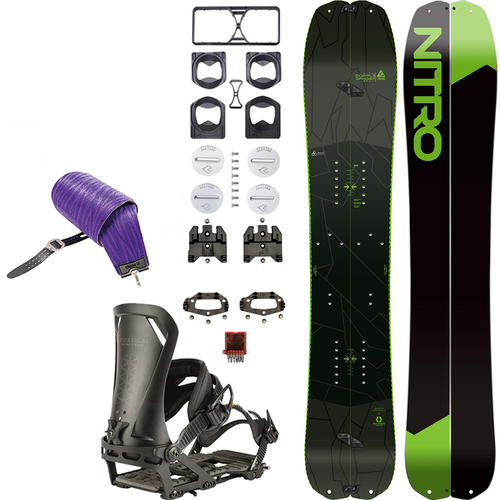 SET NITRO 2025: Doppleganger & Vertical by KOHLA + Vertical ST & IBEX x SPARK R&D | splitboard & skins + bindings & pucks | 156cm / 160cm