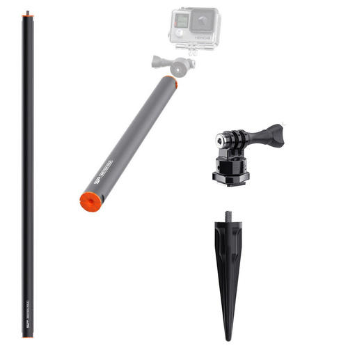 SP GADGETS Pole Extension Set | uniwersalny statyw terenowy do kamery sportowej | ŚNIEG / PIASEK / ITP. | Pole Extensions: 12" & 24" + Pivot Hinge + Section Spike