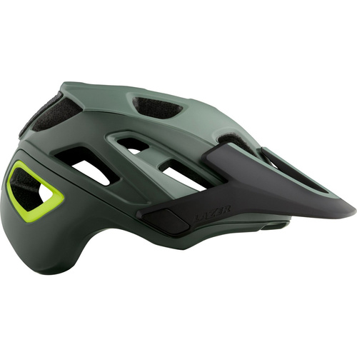 LAZER Jackal MIPS ® | kask rowerowy | MTB / ENDURO | + mocowanie na KAMERĘ / REFLEKTOR | matte dark green / flash yellow