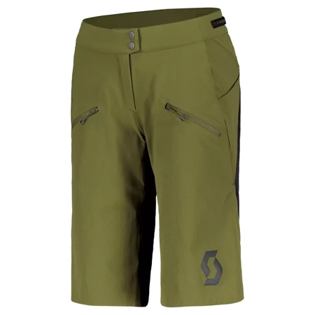 SCOTT Trail Vertic Pro w/pad Women's Shorts | damskie szorty / spodenki rowerowe | + wewnętrzne spodenki z wkładką | fir green