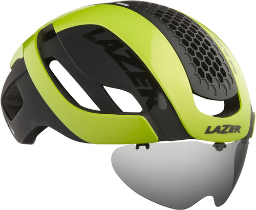 LAZER Bullet 2.0 +LENS +LED | kask rowerowy szosowy | flash yellow