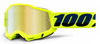 100% The Accuri 2 Goggles Fluo YELLOW  | bike MTB / ENDURO / MX | MIRROR GOLD + CLEAR lens