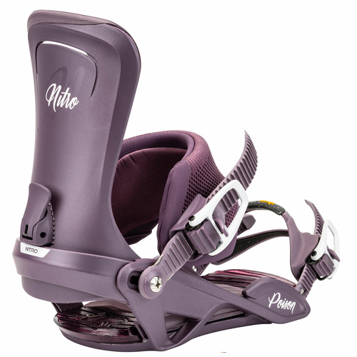 NITRO Poison 2025 | women's snowboard bindings | VIBRAM | deep purple | The Ultimate Blend of Precision & Comfort