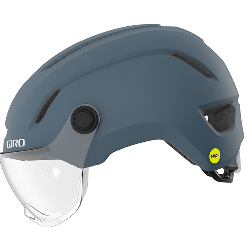 GIRO Evoke MIPS ® | urban cycling helmet | LED | VISOR | matte portaro grey