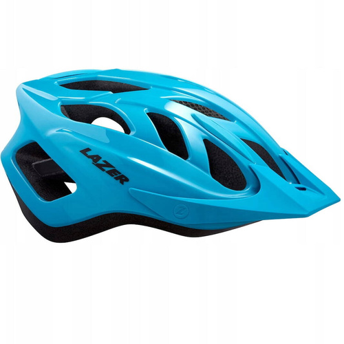 LAZER J1 + insectNET + LED | kask rowerowy | cyan | OUTLET